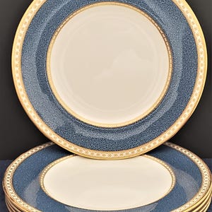Set of 5 Wedgwood Ulander Powder Blue Dinner Plates - Etsy