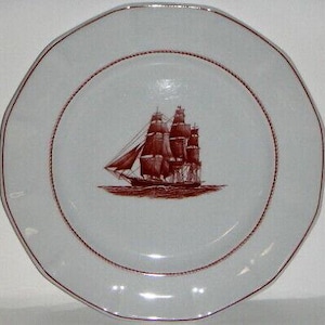 Juego de 4 platos de ensalada Wedgwood Flying Cloud-Rust