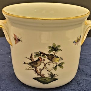Herend Rothschild Bird (RO) 4" Cache Pot (Varying Motifs)