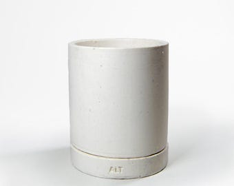 Plant Pot Indoor Plant Pot White Plant Pot Modern Planter Plant Lover Gift Housewarming Gift Minimalist Decor Handmade London