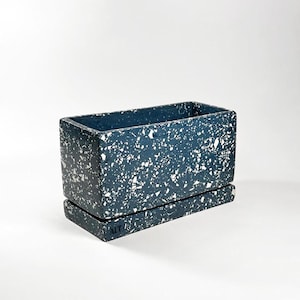 Plant Pot Indoor Plant Pot Navy Plant Pot Terrazzo Planter Modern Planter Plant Lover Gift Housewarming Gift