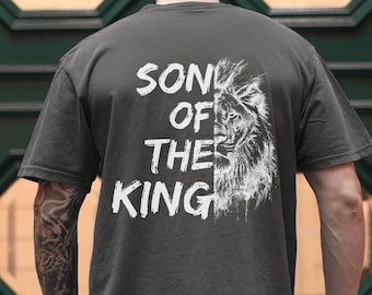 Christian Men Shirt Jesus Shirts For Him Son Of The King Christian Gifts For Men Gift For Him Lion Of Judah Fathers Day Gift Easter Tshirts
