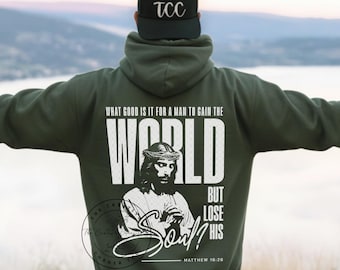 Christlicher Hoodie, Jesus Sweatshirt, Bibel-Vers, Hoodies für Männer, Glaubensgeschenke für ihn, Christianity Hoodies für Frauen