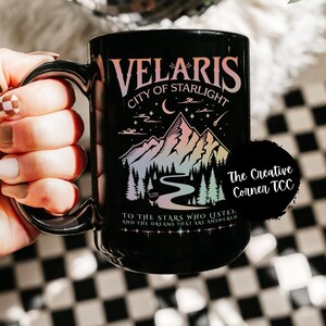 Velaris Mug, ACOTAR Mug, Throne Of Glass Mug, City Of Starlight, Bookish Gifts, Coffee Cup, SJM Merch, Smut Merch, Gift for Her, Reading