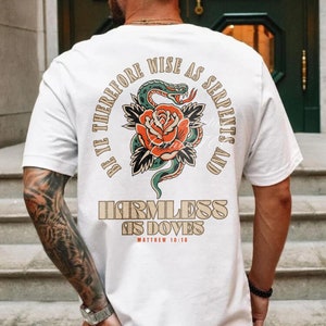 Mens Christian Shirt Christianity Gift for Him Bible Verse Shirt Christian Clothing TShirt Religious Faithful Gifts for Dad Religious Shirt