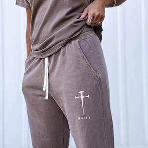 Christian Sweatpants Christian Gifts for Her Bible Verse Streetwear Trendy Christian Clothing Jesus Apparel Faith Based Gift For Him Gymwear