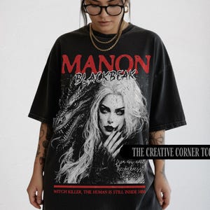 Manon Blackbeak Shirt, Throne Of Glass T-shirt, Bookish Tee,  Sarah J Maas Tshirt, Comfort Colors Bookish Gift