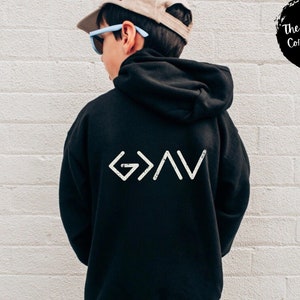 Youth Christian Hoodie Christian Sweatshirts Christian Kids Shirts Bible Verse Gift For Christian Kids Crewneck Jesus Hoodie For Kids Youth