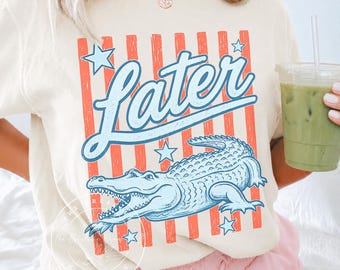 Later Gator Shirt, Last Day of School T-shirt, Comfort Colors, End of Year Teacher Shirt, Summer Shirts, See you later alligator