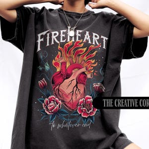 Throne of Glass Shirt,  Fireheart Shirt, Throne Of Glass Tshirt, Terrasen, ACOTAR Shirt, TOG Merch, Bookish Gift, SJM Book Merch, Aelin