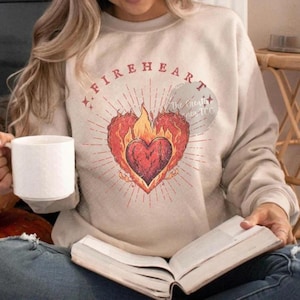 Throne of Glass Fireheart Shirt, Fireheart Sweatshirt, Terrasen To Whatever End Kingdom Of Ash Shirt, ACOTAR Shirt, Aeline Galathynius, TOG