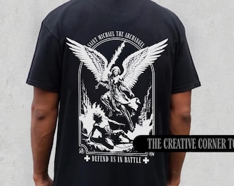 Saint Michael The Archangel Shirt for Men, Christian Men Shirts, Archangel Michael, Men's Christian Shirts, Christian Gift For Him, Faith