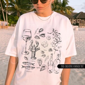 La Dolce Vita, Italy Shirt, Ciao Bella, Sardines, Lobster Shirt, Tinned Fish Shirt, Oysters Shirt, Seafood Tee, Sardine Tshirt, Italian Trip