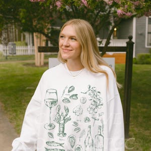 La Dolce Vita Shirt Italian Market Sweatshirt Sardines Sweatshirt Oyster Sweatshirt Lobster Sweater Tomato Girl Summer Amalfi Coast Sweater