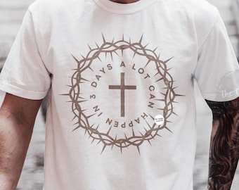 Christian Easter T-shirt, Religious Bible Verse, Resurrection Shirt