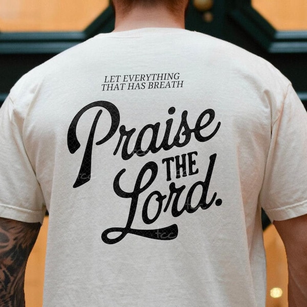 Praise The Lord Shirt, Christian Men Tshirt, Apparel, Faith Based Christian Gifts, Bible Verse T-Shirts,Religious Jesus Tee For Him