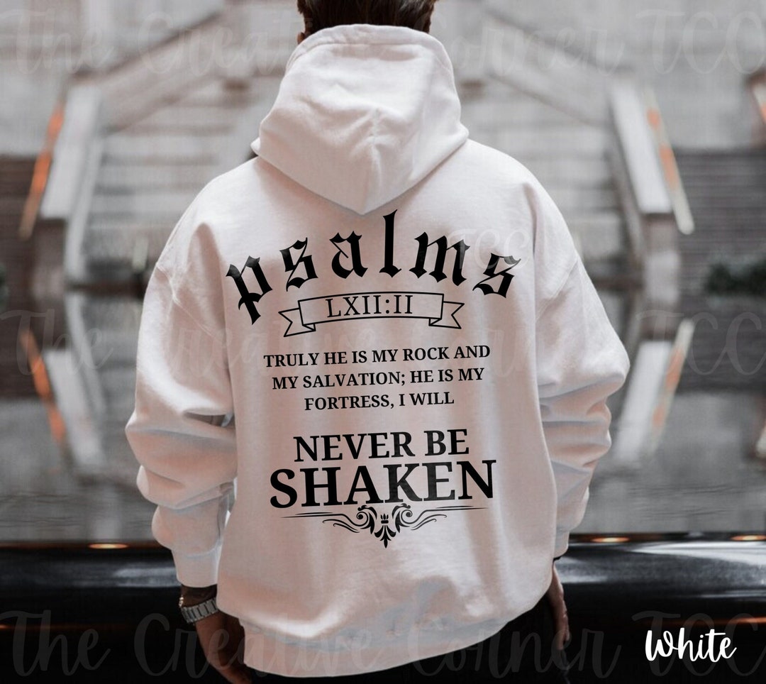 Men's Christian Hoodie Bible Verse Hoodie Christian Merch Christian Men