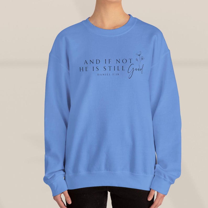 And If Not He Is Still Good Shirt, Christian Sweatshirt, Bible Verse, Religious Apparel, Faith Merch, Gift For Her, Jesus Shirt, Daniel 3:18 image 7