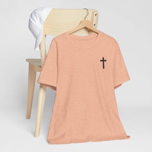 Saved Not Soft Workout Shirt, Christian Gymwear T-Shirts, Men's Christian Apparel, Jesus Tees For Him. image 9
