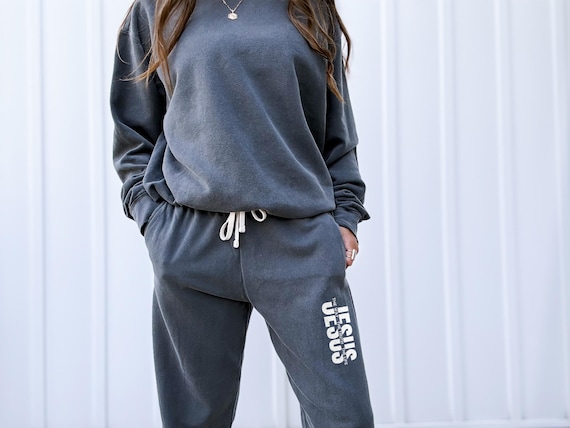 Christian Sweatpants Christian Gifts for Her Bible Verse Streetwear Trendy Christian Clothing Jesus Apparel Faith Based Gift For Him Gymwear