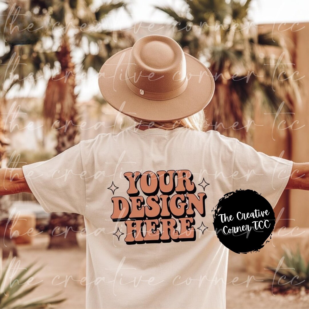 White Bella Canvas 3001 Shirt Mockup BC3001 Back View Whitet-shirt Mock ...