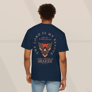 Psalm 91 Mens Christian Shirt Christianity Gift for Him Bible Verse Shirt Christian Clothing TShirt Religious Faithful Gifts for Dad Shirts image 6