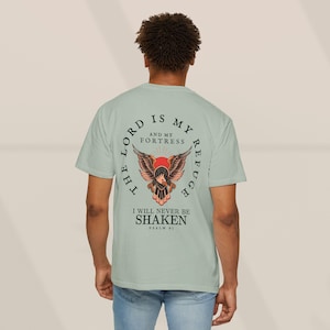 Psalm 91 Mens Christian Shirt Christianity Gift for Him Bible Verse Shirt Christian Clothing TShirt Religious Faithful Gifts for Dad Shirts image 7
