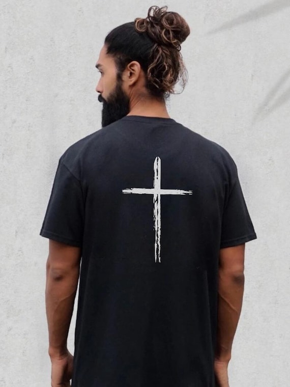 Christian Shirt, Cross Shirt, Cross Shirt Men, Christian Men Shirt, Christian Men Gifts, Jesus Shirt, Yeshua, Christian Streetwear Men, Dad