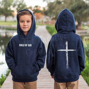 Youth Christian Hoodie Christian Sweatshirts Christian Kids Shirts Bible Verse Gift For Christian Kids Crewneck Jesus Hoodie For Kids Youth