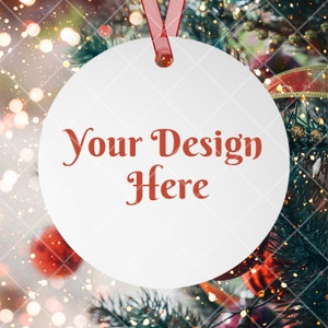 Metal Ornament Mockup, Round Ornament Mock-up, Pic The gift Mockup, Holiday Bauble Mock Up, Blank Xmas Decoration, Christmas Mockup,Ornament
