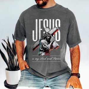 Jesus Shirt for Men, Christian Men Shirt, Christian T-shirts, Jesus Tshirt, Cross Shirt For Him, Christian Gifts For Men, Faith Streetwear