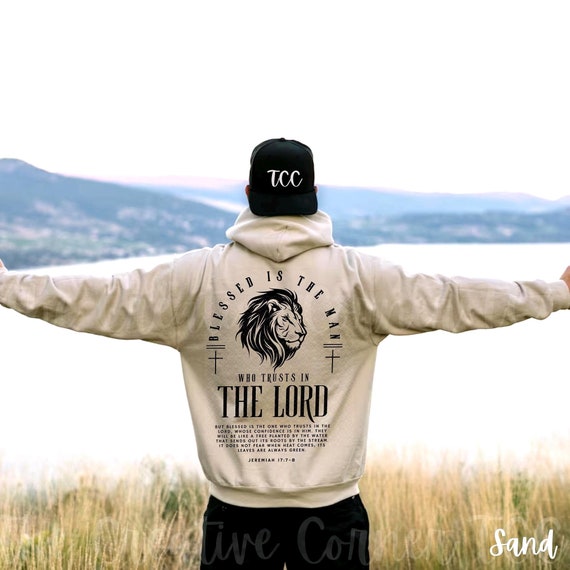 Blessed Is The Man Christian Hoodie Christian Men Hoodie Bible Verse hoodies Scripture Sweatshirt Gospel Cross Jesus Christian Merch Shirt