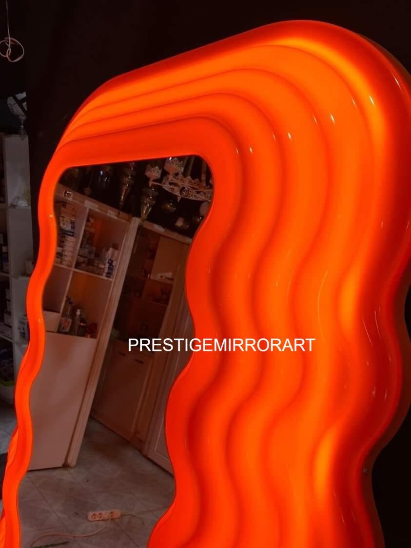 Led Ultrafragola Mirror Colored Floor Length Mirror Full Etsy