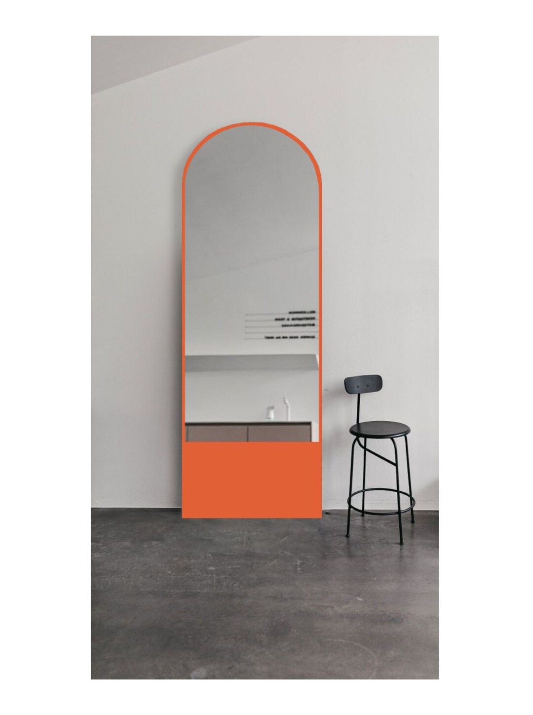 Arched Floor Length Mirror Oversized Floor Mirror Standing Etsy