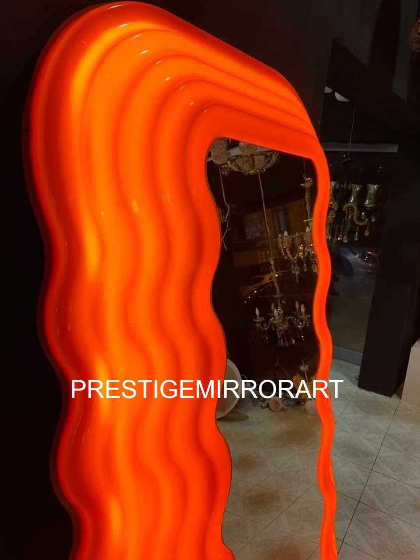 Led Ultrafragola Mirror Colored Floor Length Mirror Full Etsy
