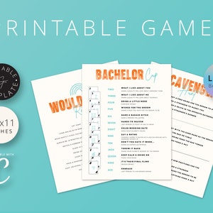 LGBTQ Tropical Bachelor Party Games, Digital Download, Instant DIY, Beach Bachelorette, Summer, Tropic Like it's hot