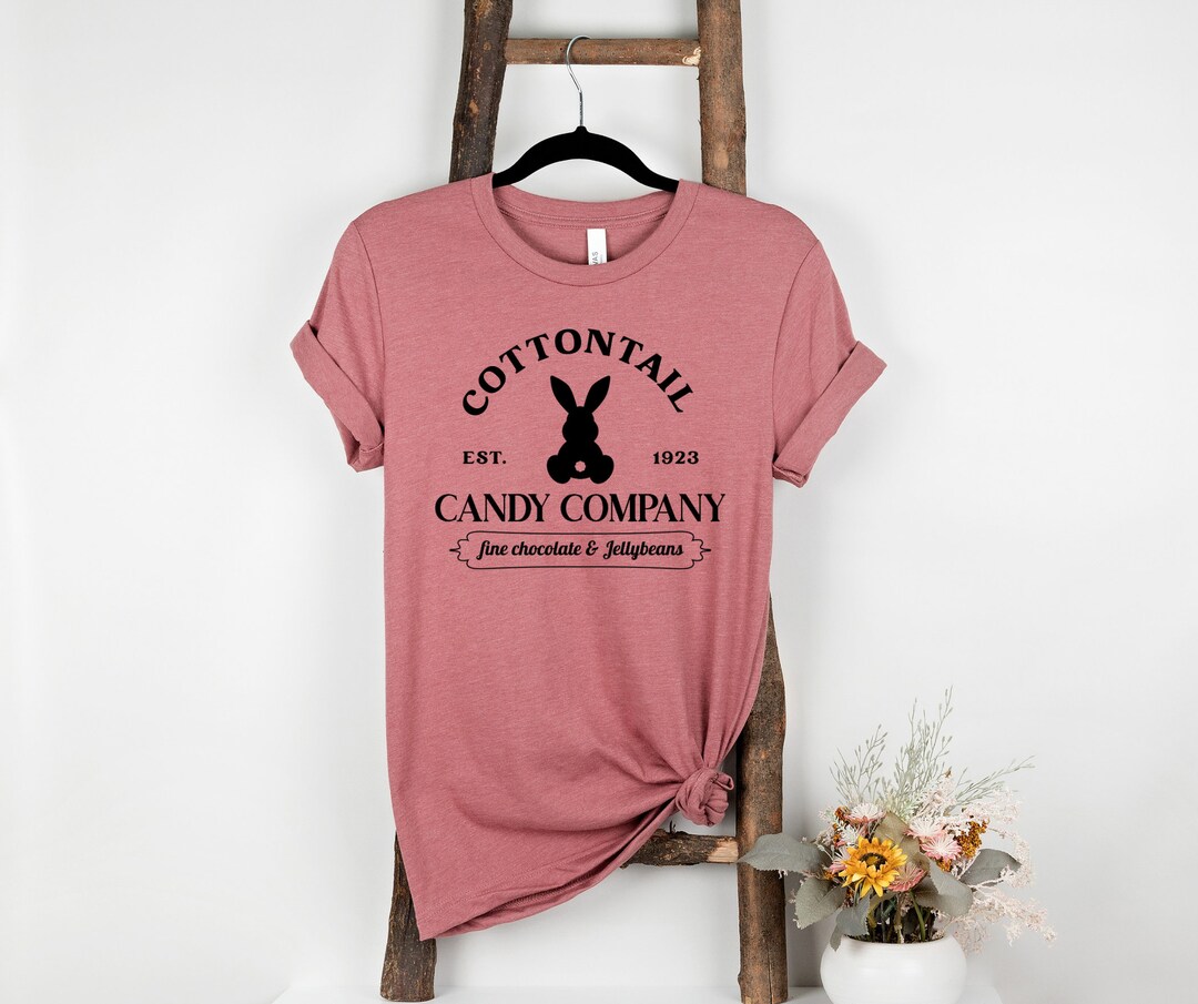 Cottontail Candy Company Easter Shirt Easter Bunny Easter Etsy