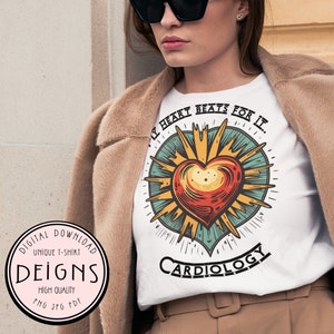Cardiologist Shirt Design Cardiology T Shirt Png Cardiac Nurse Tshirt Nursing Gift Future Cardiologist T-shirt Doctor Shirt Digital Download