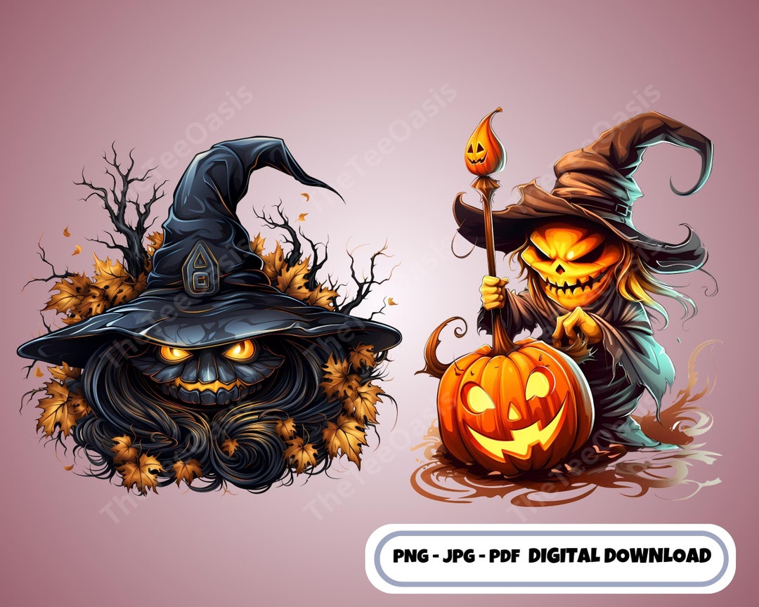 Spooky Halloween Monster Png Bundle Printable Halloween Png Haunted ...