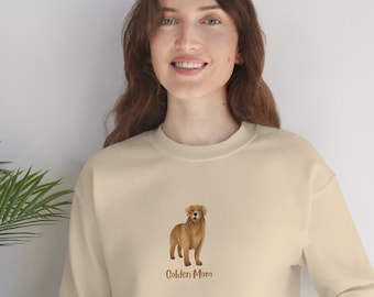 Golden Mama Sweatshirt - Golden Retriever Sweatshirt - Dog Crewneck - Golden Dog Sweater - Dog Lover - Golden Mom Sweatshirt - Dog Owner