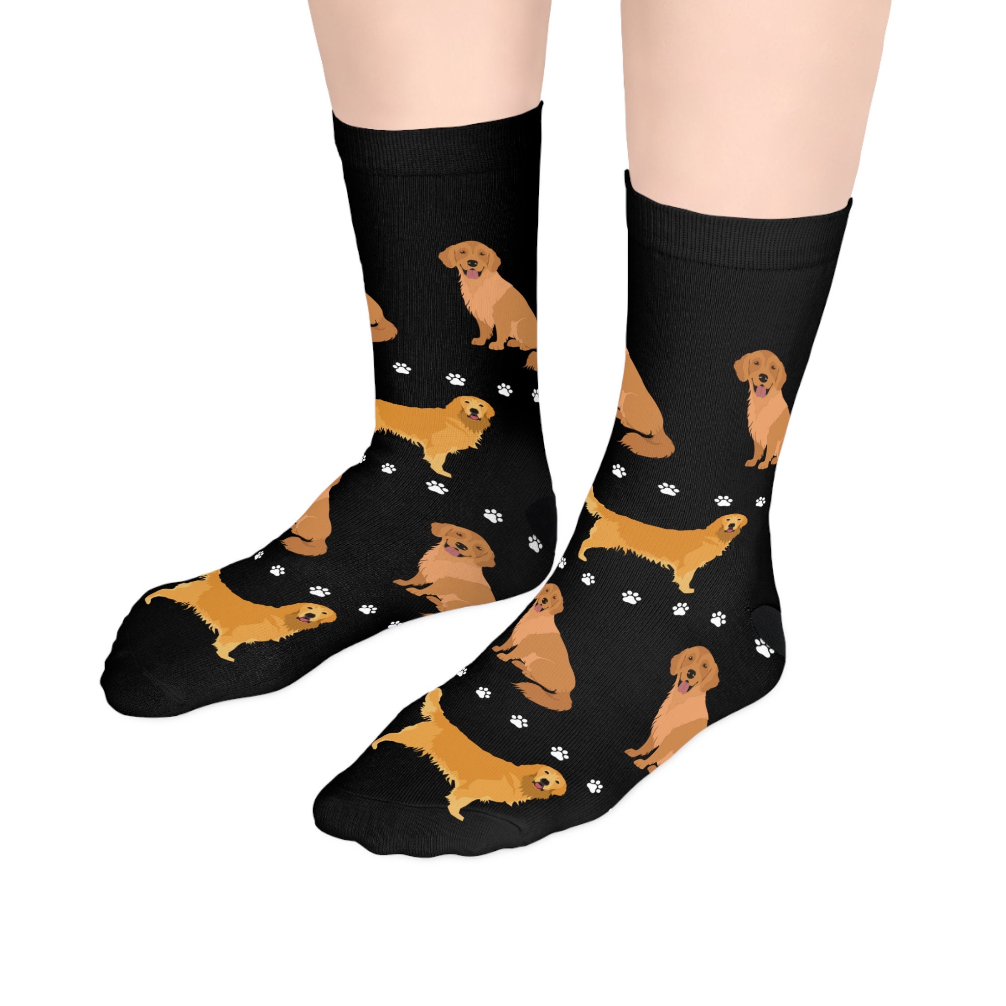 Golden Retrievers Socks Golden Retriever Parents Golden Crew Socks Dog ...