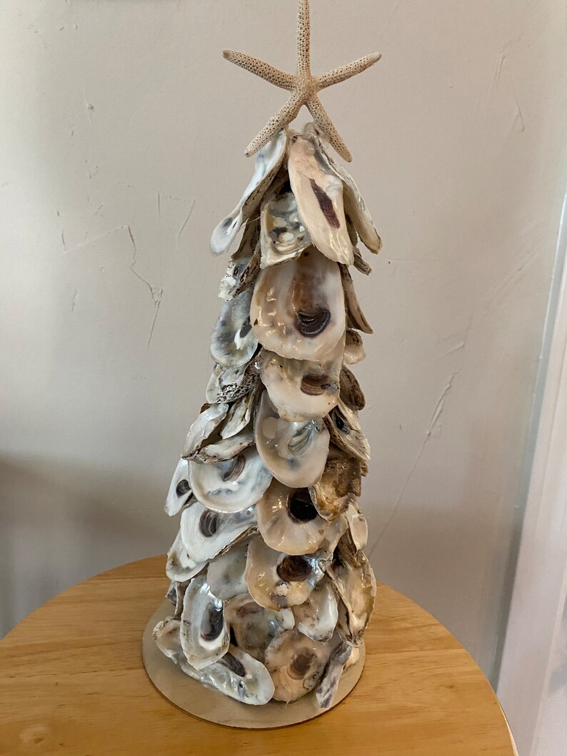 Natural Oyster Shell Trees Etsy