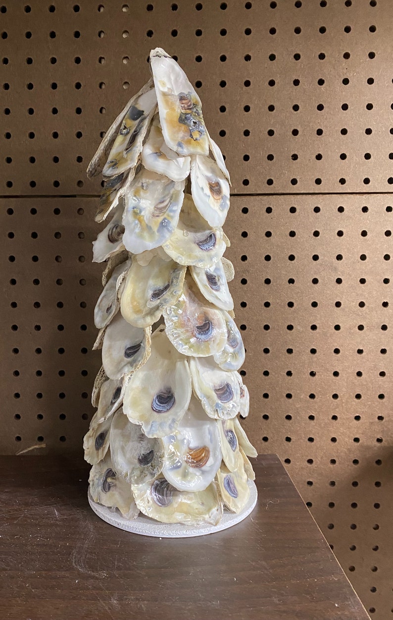 Natural Oyster Shell Trees Etsy