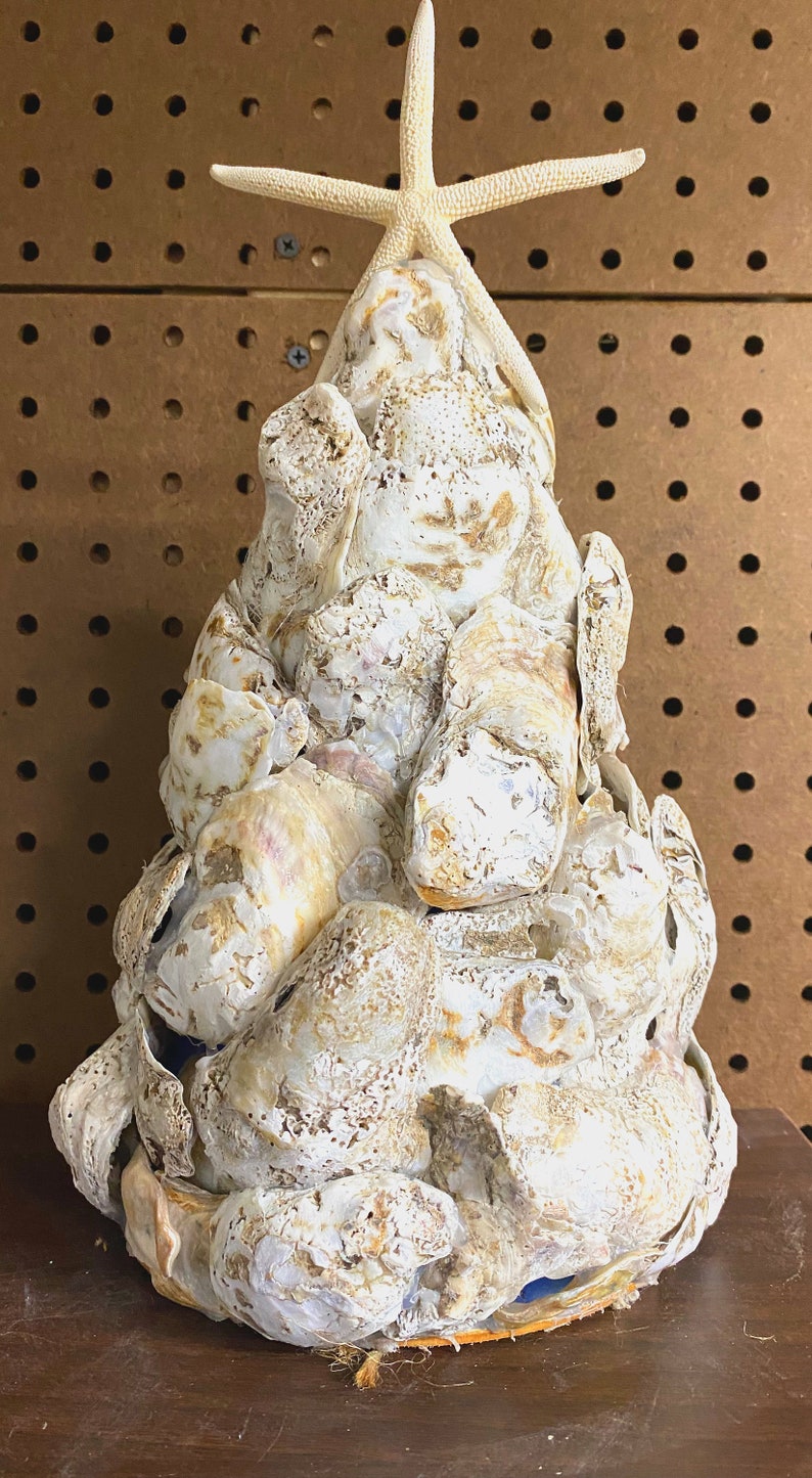 Natural Oyster Shell Trees Etsy