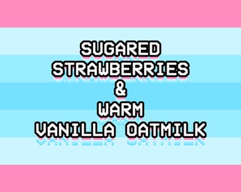 Transmasc Pride Perfume Oil - Strawberries & Cream - Trans - Perfume - Perfume Oil - Rollerball - Trans Masculine