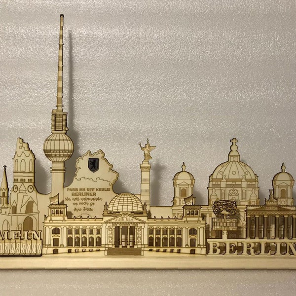 3D Skyline, Lichterbogen von Berlin, Schwibbogen, Silhouette unserer Hauptstadt