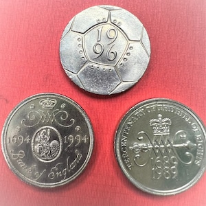 2 Pound Commemorative coins 1989, 1994 and 1996