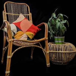 Mid century cane chair