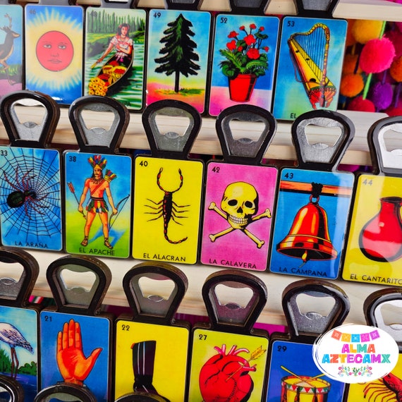 Mexican Loteria Magnetic Bottle Opener / Destapador De Botellas