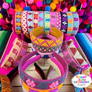 Diadema Bordada Artesanal Mexicana / Diadema Bordada Mexicana